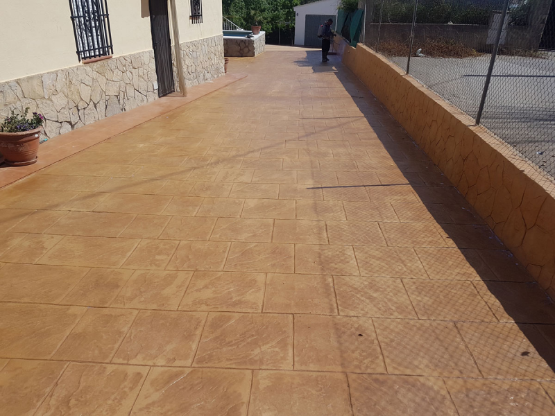 PATIOS HORMIGON IMPRESO Jumilla 