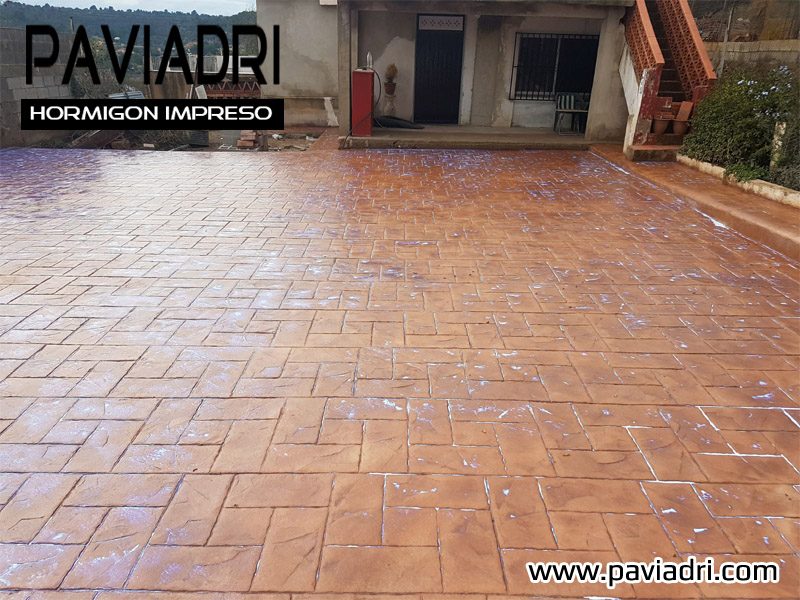 hormigon impreso precio m2 Valdeganga 