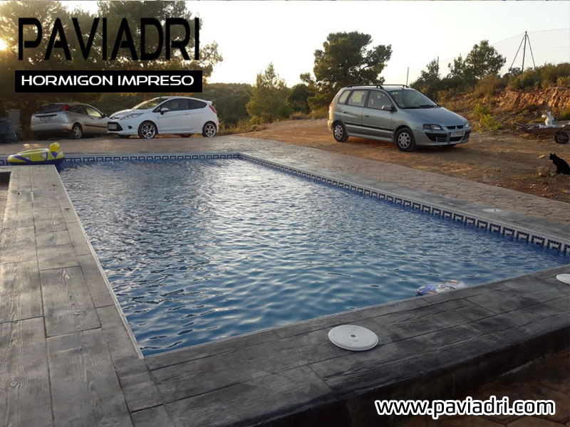 Hormigon impreso alrededor de piscinas precio metro cuadrado hormigon impreso 