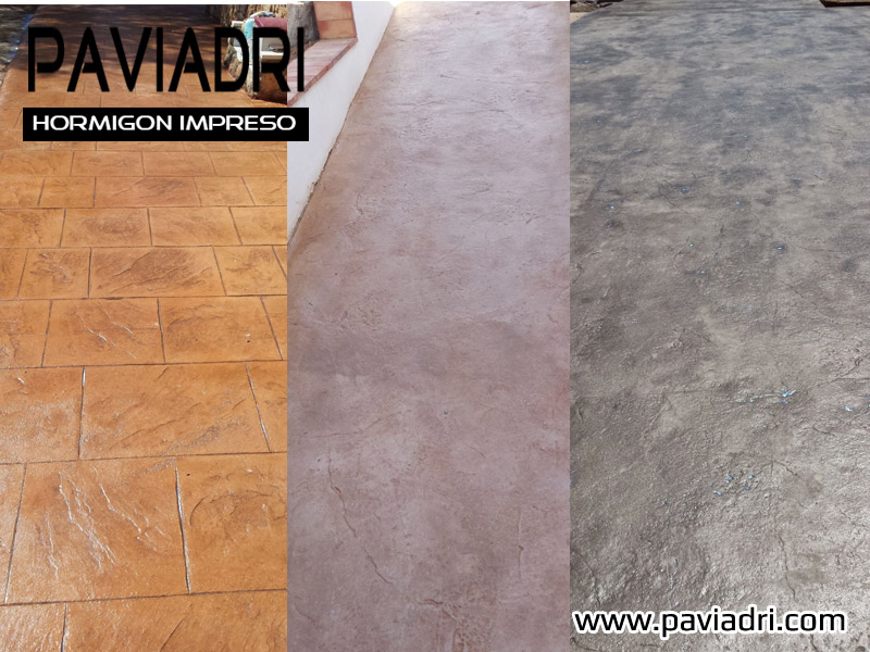 Diferentes suelos de hormigon impreso Valencia 